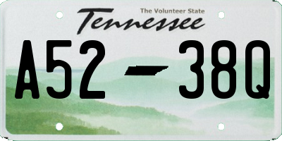 TN license plate A5238Q