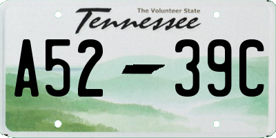 TN license plate A5239C