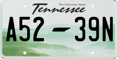 TN license plate A5239N