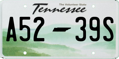 TN license plate A5239S