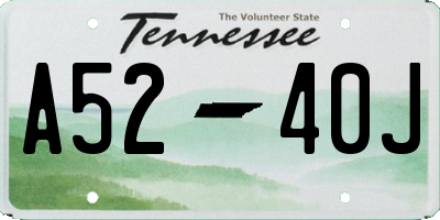 TN license plate A5240J