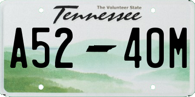 TN license plate A5240M