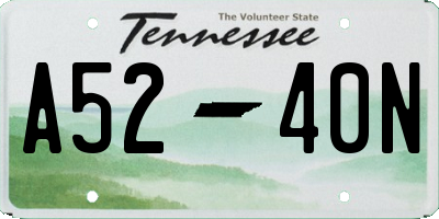 TN license plate A5240N
