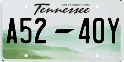 TN license plate A5240Y