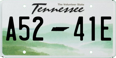 TN license plate A5241E