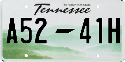 TN license plate A5241H