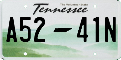 TN license plate A5241N