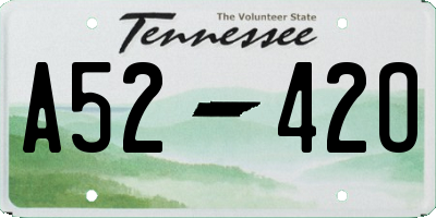 TN license plate A5242O