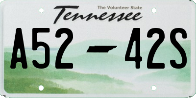 TN license plate A5242S