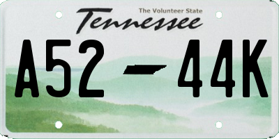 TN license plate A5244K