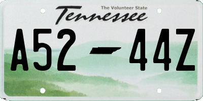 TN license plate A5244Z