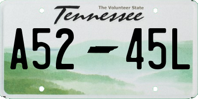 TN license plate A5245L