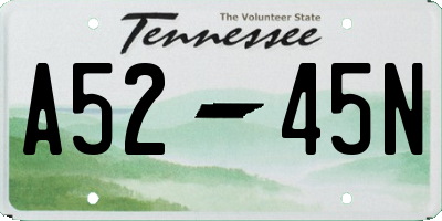 TN license plate A5245N