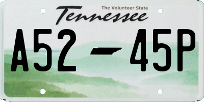 TN license plate A5245P