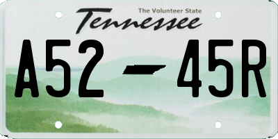 TN license plate A5245R