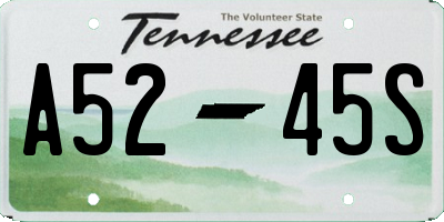 TN license plate A5245S