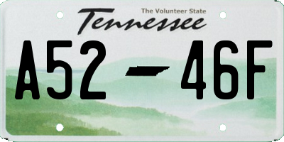 TN license plate A5246F