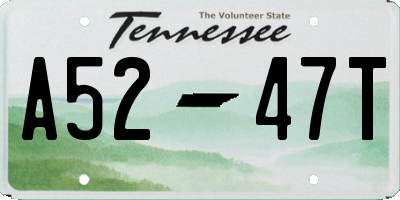 TN license plate A5247T