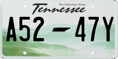 TN license plate A5247Y