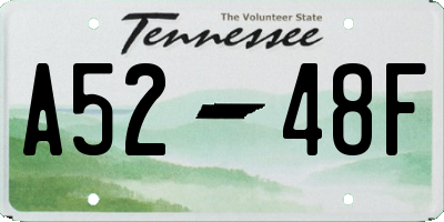 TN license plate A5248F