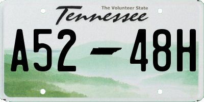 TN license plate A5248H