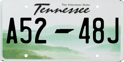 TN license plate A5248J