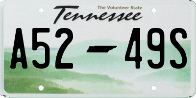 TN license plate A5249S