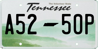 TN license plate A5250P