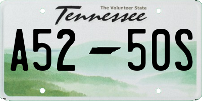 TN license plate A5250S