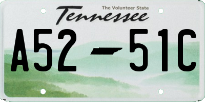 TN license plate A5251C