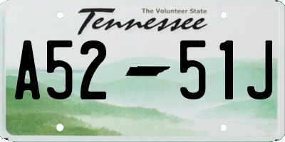 TN license plate A5251J