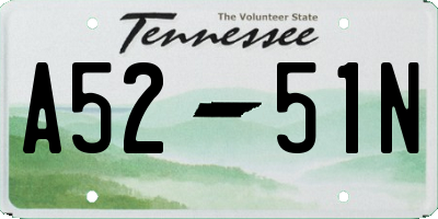 TN license plate A5251N