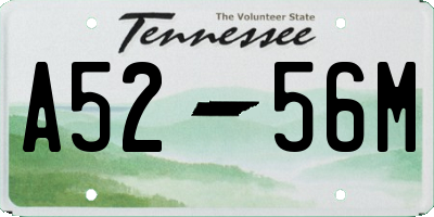 TN license plate A5256M