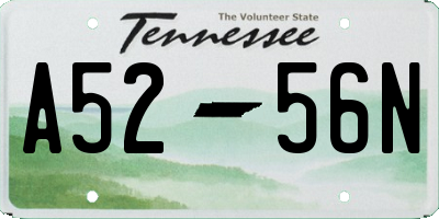 TN license plate A5256N