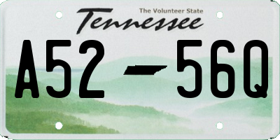 TN license plate A5256Q