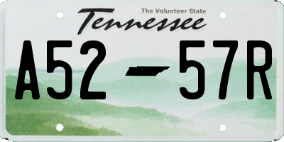TN license plate A5257R