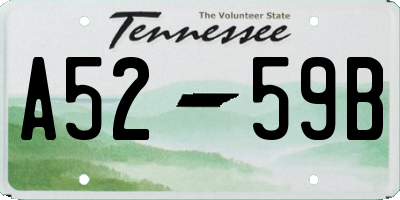 TN license plate A5259B