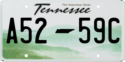 TN license plate A5259C