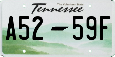 TN license plate A5259F