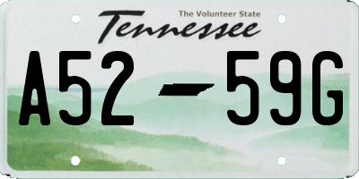 TN license plate A5259G
