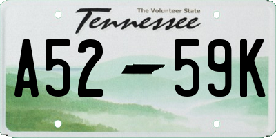 TN license plate A5259K
