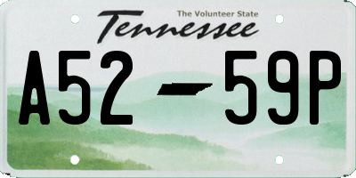 TN license plate A5259P