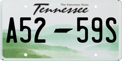 TN license plate A5259S