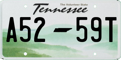 TN license plate A5259T