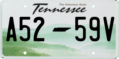 TN license plate A5259V