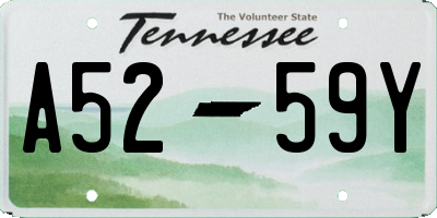 TN license plate A5259Y