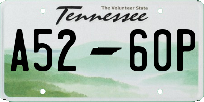 TN license plate A5260P