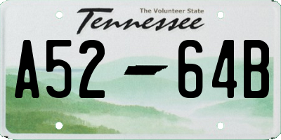 TN license plate A5264B