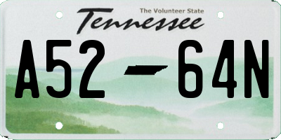 TN license plate A5264N