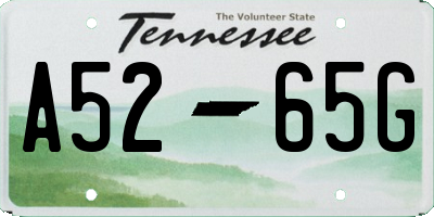 TN license plate A5265G
